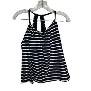Kona Sola Black White Horizontal Stripes Tankini Top Size 8 to 10 (NWT)